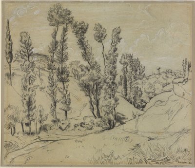 Dalen ved Siena af Hans Thoma