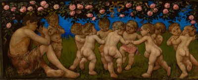 Dansende putter med en rosenkrans af Hans Thoma
