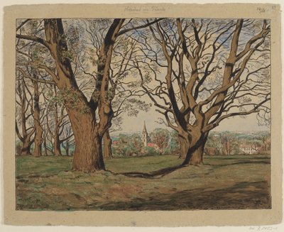 Landskabet i Taunus ved Oberursel af Hans Thoma
