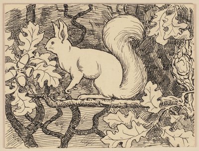 Illustration til lærebogen: Eichhorn af Hans Thoma