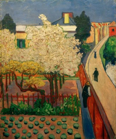 Blomstrende frugttræer (Endenich) af Hans Thuar