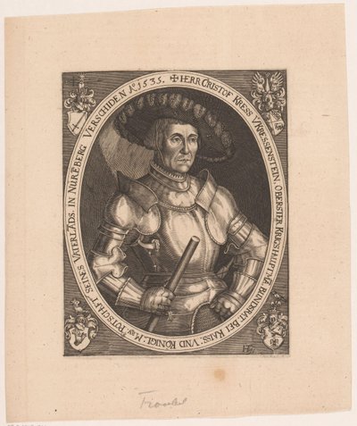 Portræt af Christoph I Kress von Kressenstein af Hans Troschel