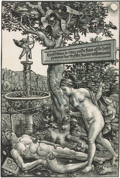 Pyramus og Thisbe, ca. 1510. af Hans Wechtlin
