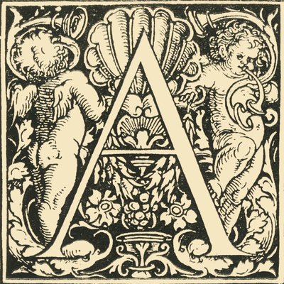 A - Et alfabet af Hans Weiditz, c1520-1521, 1908. af Hans Weiditz