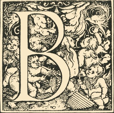 B - Et alfabet af Hans Weiditz, c1520-1521, 1908. af Hans Weiditz