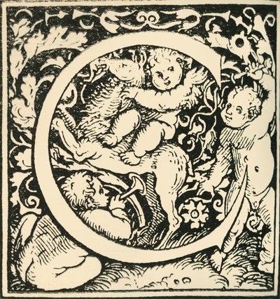 C - Et alfabet af Hans Weiditz, c1520-1521, 1908. af Hans Weiditz