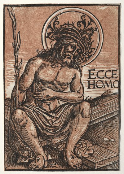 Sorgernes mand siddende på korset, ca. 1522. af Hans Weiditz