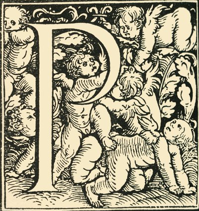 P - Et alfabet af Hans Weiditz, c1520-1521, 1908. af Hans Weiditz