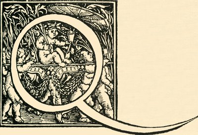 Q - An Alphabet af Hans Weiditz, c1520-1521, 1908. af Hans Weiditz