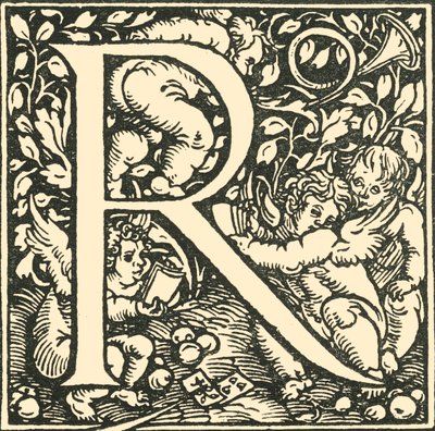 R - Et alfabet af Hans Weiditz, c1520-1521, 1908. af Hans Weiditz