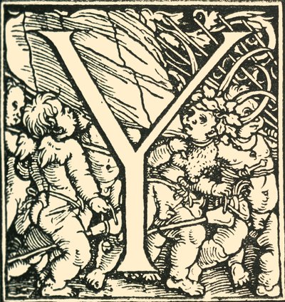 Y - Et alfabet af Hans Weiditz, c1520-1521, 1908. af Hans Weiditz