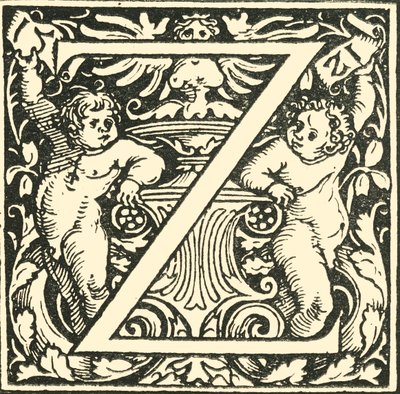 Z - Et alfabet af Hans Weiditz, c1520-1521, 1908. af Hans Weiditz