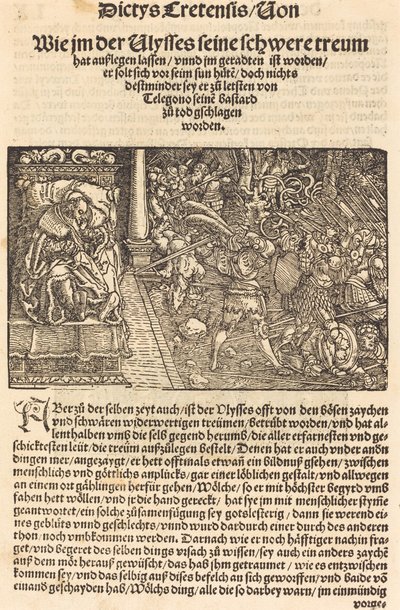 Side fra Trojan War - Ausberg af Hans Weiditz, II