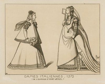 Italienske kvinder, 1572 af Hans Weigel