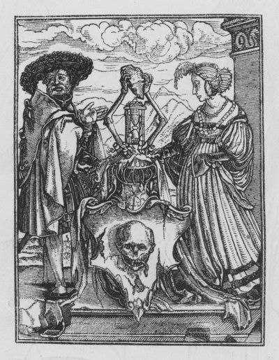 Holbeins Dødsdans: Dødens allegoriske skytske af Hans after Holbein the Younger
