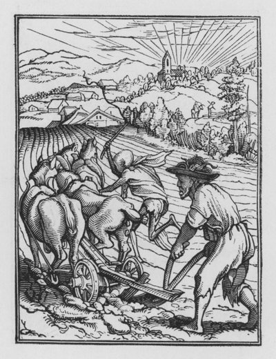 Holbeins Dødedans: Husbonden af Hans after Holbein the Younger