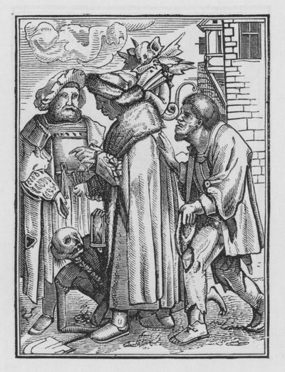 Holbeins Dødedans: Magistraten af Hans after Holbein the Younger