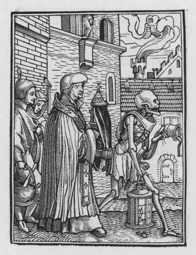 Holbeins Dødedans: Præsten af Hans after Holbein the Younger