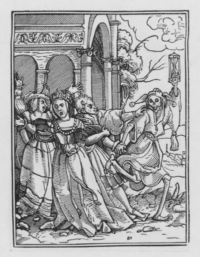 Holbeins Dødedans: Dronningen af Hans after Holbein the Younger