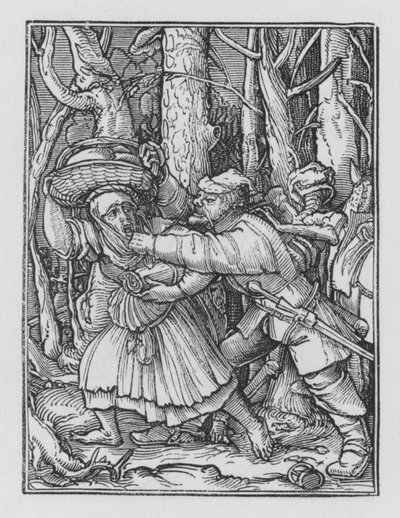 Holbeins Dødedans: Røveren af Hans after Holbein the Younger