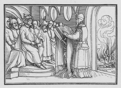 Josiah Destroyeth afgudsdyrkelse, 2. Kongebog XXIII, 2 af Hans after Holbein the Younger