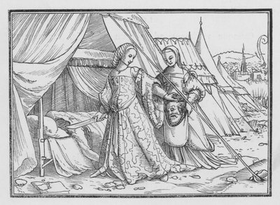 Judith skærer hovedet af Holofernes, Judith XIII, 8 af Hans after Holbein the Younger