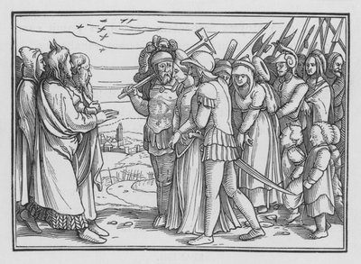 Midjanitterne fordærvede og Bileam dræbt, Nummer XXXI, 9 af Hans after Holbein the Younger
