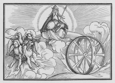 Ezekiels syn, Ezekiel I, 28 af Hans after Holbein the Younger