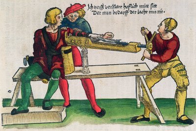 Apparat til heling af armbrud, illustration fra 