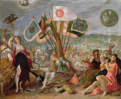 Allegori om de tyrkiske krige: Slaget ved Hermannstadt af Hans von Aachen