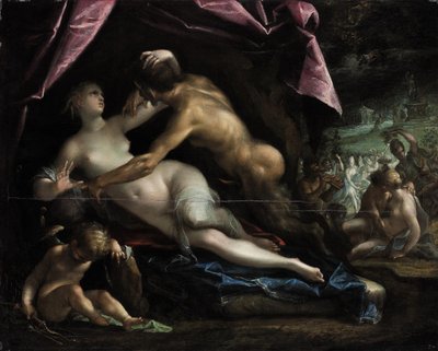 Pan og Selene af Hans von Aachen