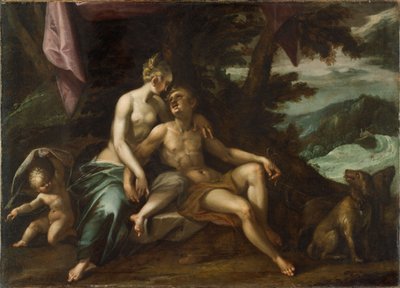 Venus og Adonis af Hans von Aachen