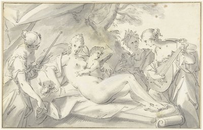 Venus midt i kunst og videnskab af Hans von Aachen
