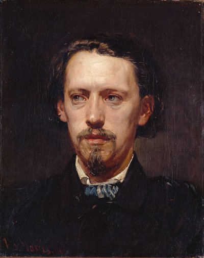 Portræt af maleren Heinrich Heger af Hans von Marées