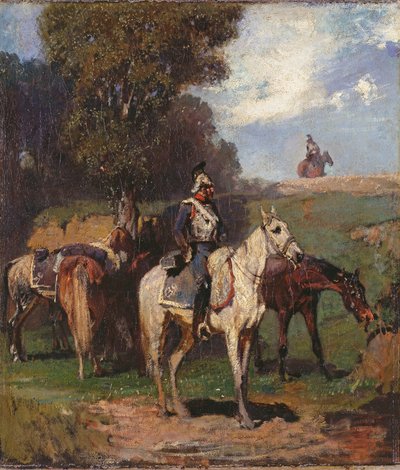 Hvilende kyrasserer af Hans von Marées