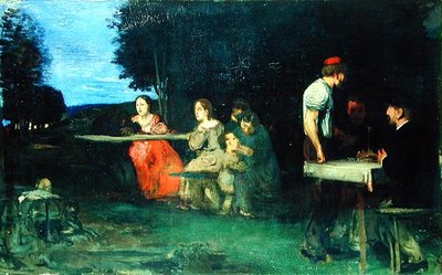 En romersk scene, 1871 af Hans von Marées