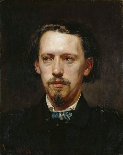 Portræt af Heinrich Anton Heger 1832-1888, 1861. af Hans von Marées