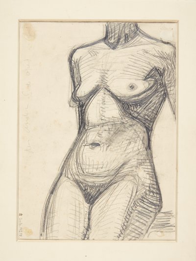 Torso af kvindelige model af Harald Giersing