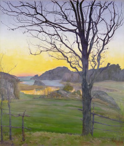 Efterårslandskab af Harald Oscar Sohlberg