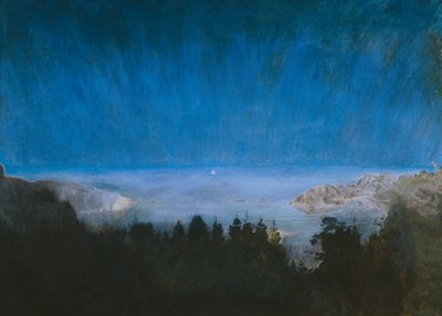 Fra Kjerringvik (olie på lærred) af Harald Oscar Sohlberg