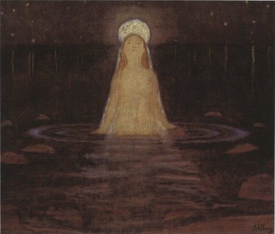 The mermaid, 1897.dani af Harald Oscar Sohlberg