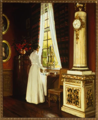 H.Slott-Möller, Morgenkaffe/maleri, 1914 af Harald Slott Moller