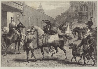 Ankomst til hesteshowet i Agricultural Hall, Islington af Harden Sidney Melville