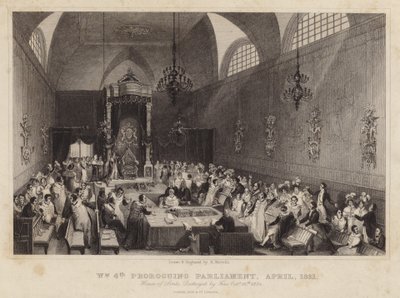 Kong William IV prorogerende parlament, april 1831 af Harden Sidney Melville