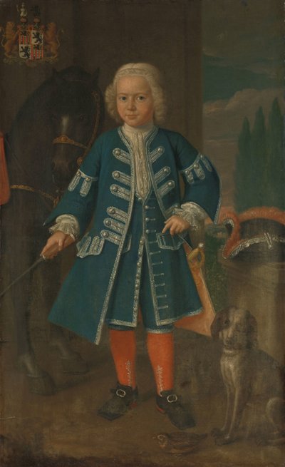 Portræt af Diederik van Hemert, Lord of Babyloniënbroek i en alder af seks år af Harmanus Serin