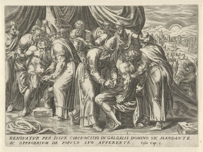 israelitternes omskæring The History of Joshua (serietitel) af Harmen Jansz Muller