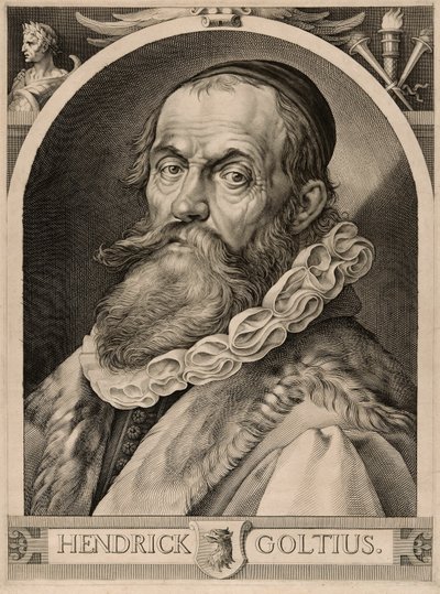 Portræt af Hendrick Goltzius af Harmen Jansz. Muller
