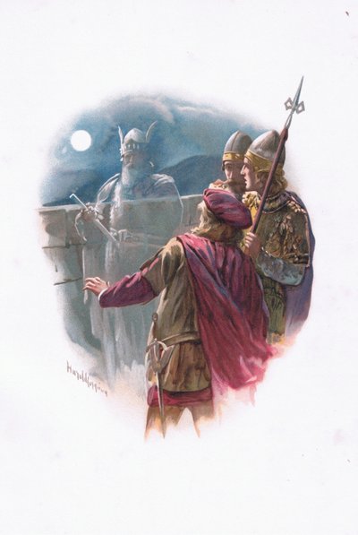 Ghost, illustration fra Hamlet af Harold Copping