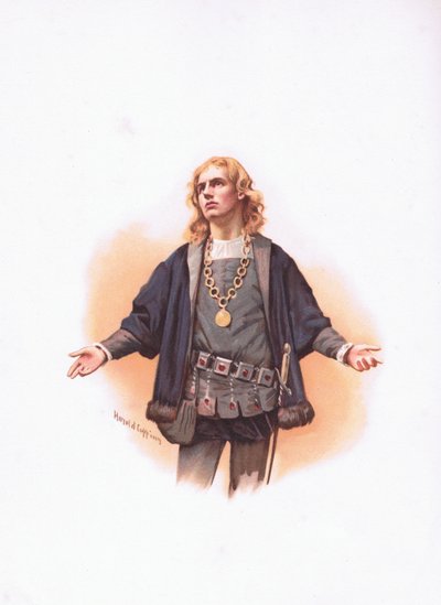 Hamlet, illustration fra Hamlet af Harold Copping