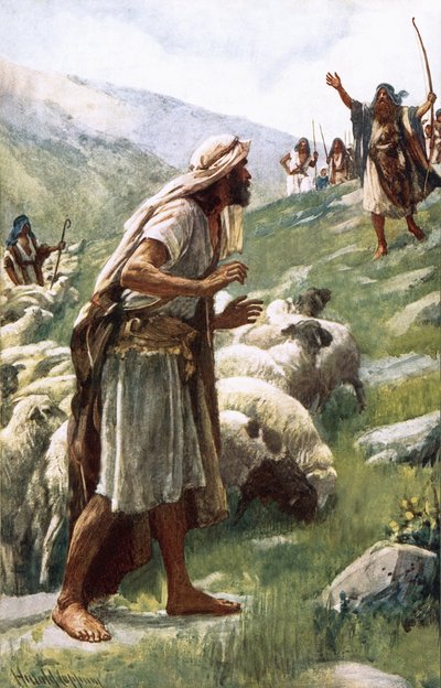 Jakob og Esau af Harold Copping